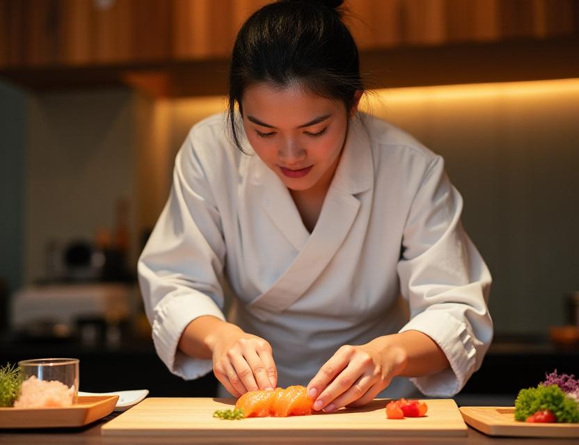 プライベートパーティーで腕を振るう職人